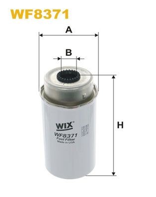 WIX FILTERS Spin-on Filter Height: 197mm Inline fuel filter WF8371 buy
