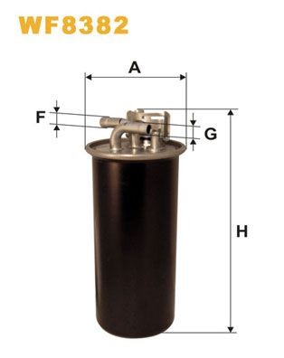 WIX FILTERS WF8382 Fuel filter In-Line Filter, 10mm, 10mm