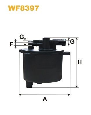 WIX FILTERS WF8397 Fuel filter In-Line Filter, 10mm, 8mm