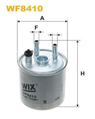 WIX FILTERS WF8410 Fuel filter In-Line Filter, 10mm