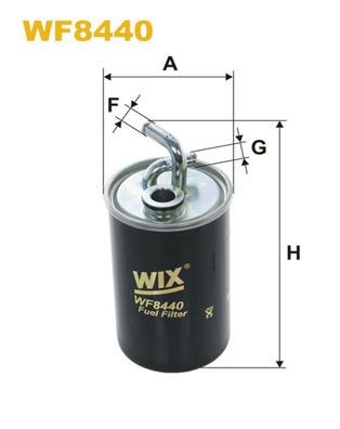 WIX FILTERS WF8440 Fuel filter In-Line Filter, 9,5mm, 9,5mm