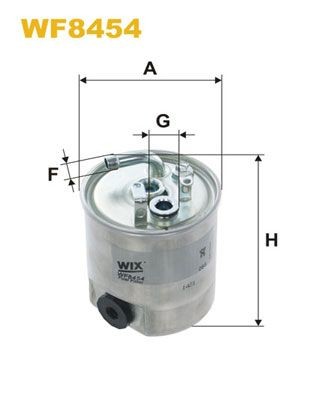 WIX FILTERS WF8454 Fuel filter In-Line Filter, 10mm, 19,5mm