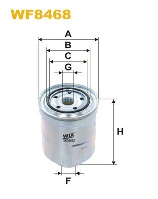 WIX FILTERS Spin-on Filter Height: 130mm Inline fuel filter WF8468 buy