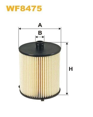 WIX FILTERS Filter Insert Height: 90mm Inline fuel filter WF8475 buy
