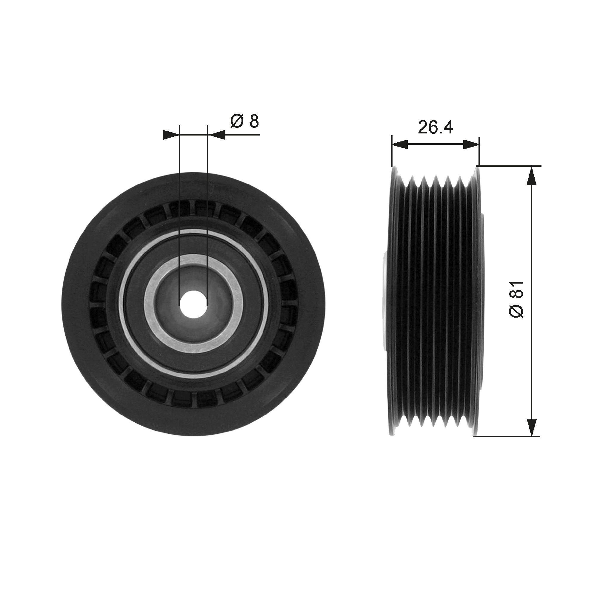 7803-21100 GATES FleetRunner™ Micro-V® Kit with grooves Ø: 81mm, Width: 26,4mm Tensioner pulley, v-ribbed belt T36000 buy