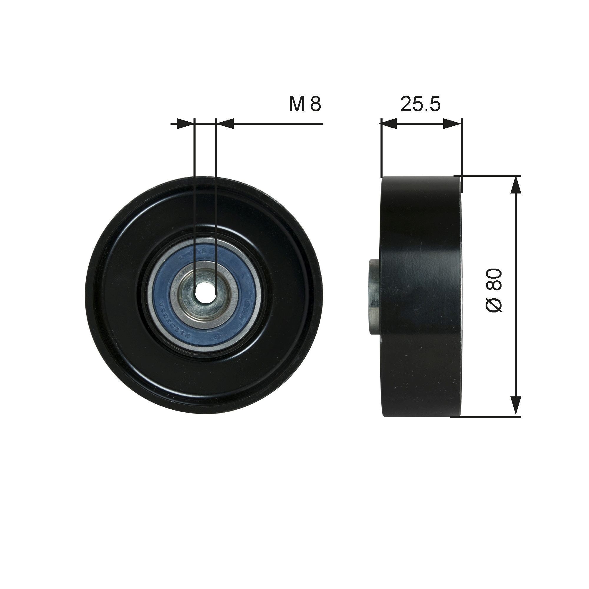 7803-21089 GATES FleetRunner™ Micro-V® Kit Ø: 80mm Deflection / Guide Pulley, v-ribbed belt T38089 buy