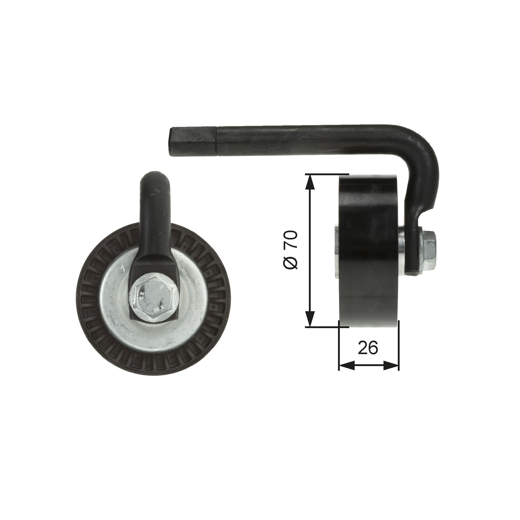 GATES FleetRunner™ Micro-V® Kit T39012 Tensioner pulley