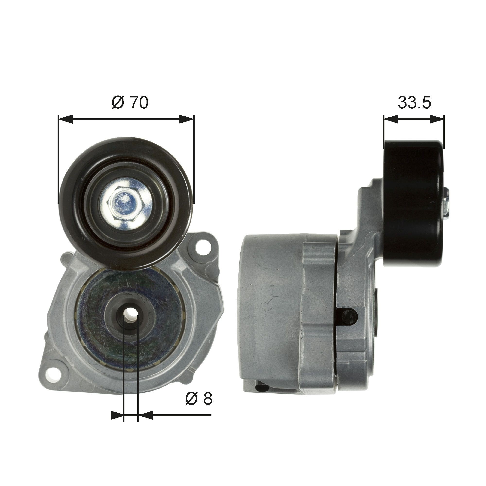 GATES FleetRunner™ Micro-V® Kit T39102 Tensioner pulley