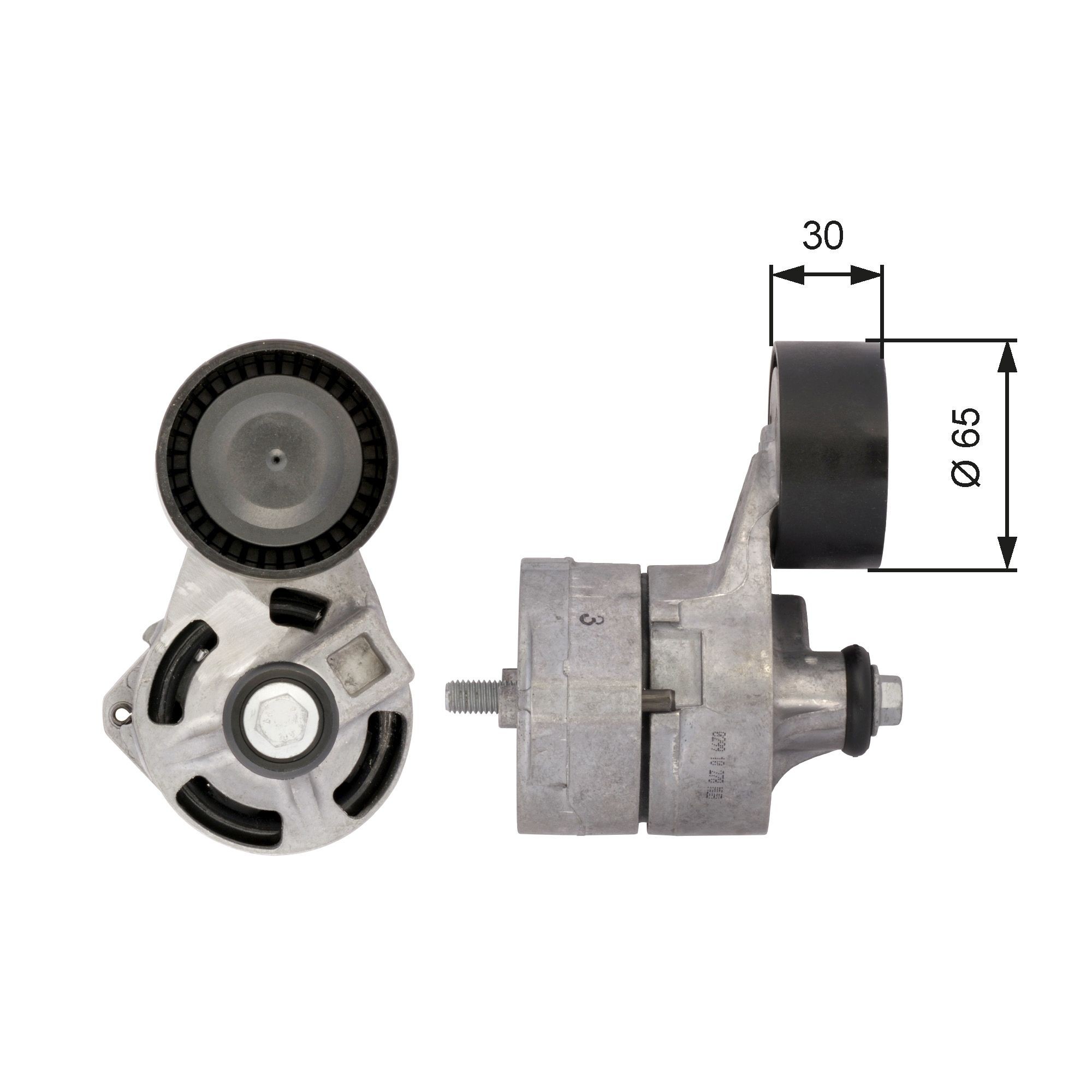 Great value for money - GATES Tensioner pulley T39108