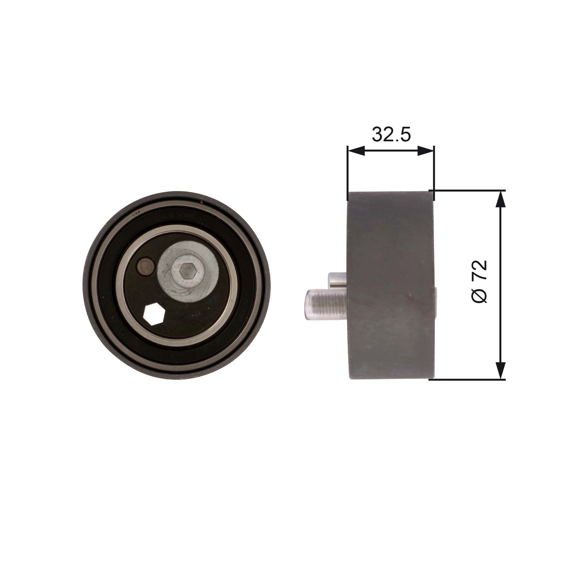 Volkswagen PASSAT Timing belt idler pulley 1237770 GATES T41082 online buy