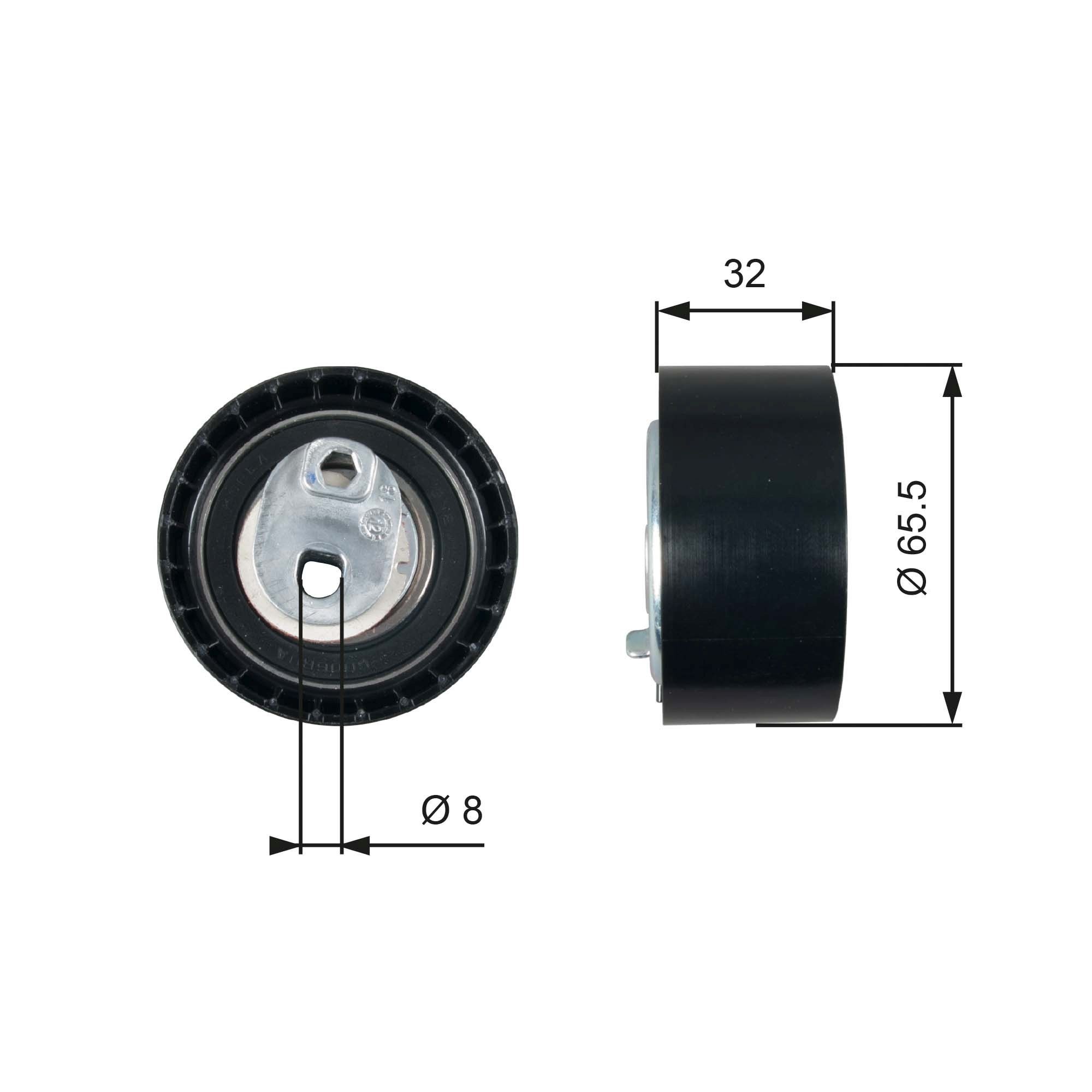 GATES FleetRunner™ Micro-V® Stretch Fit® T43035 Timing belt tensioner pulley