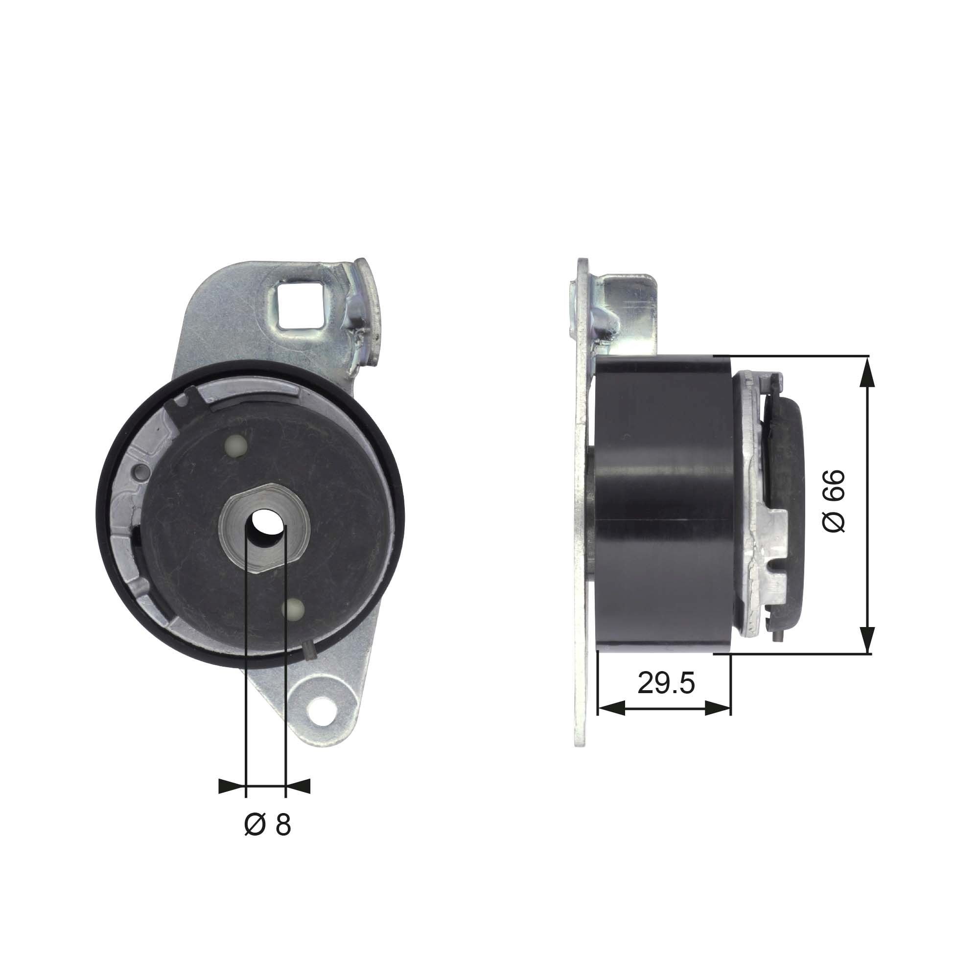 GATES FleetRunner™ Micro-V® Stretch Fit® T43045 Timing belt tensioner pulley