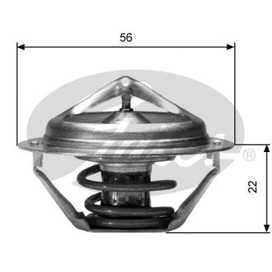 GATES TH06182G1 Engine thermostat Opening Temperature: 82°C, with gaskets/seals, without housing