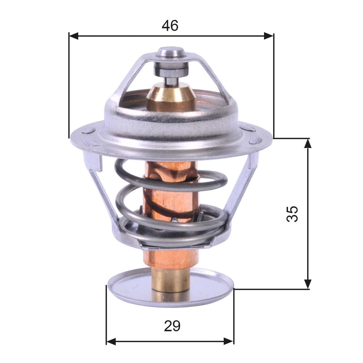 GATES TH10489G1 Engine thermostat Opening Temperature: 89°C, with gaskets/seals, without housing