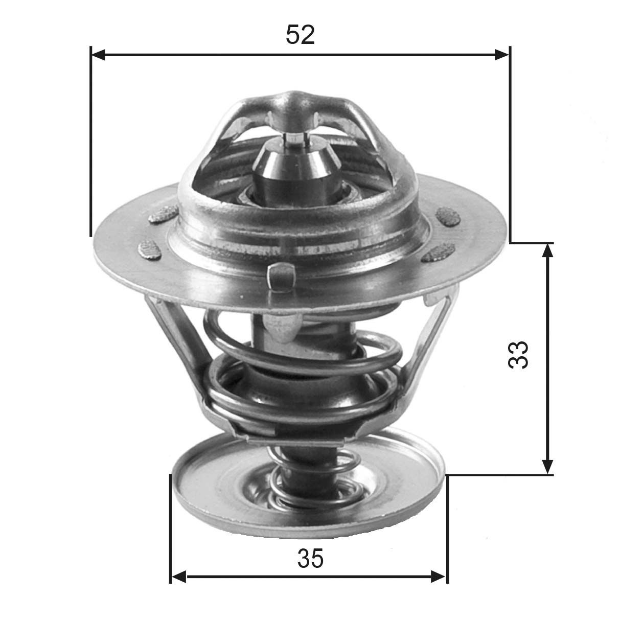 GATES TH12592G1 Engine thermostat Opening Temperature: 92°C, with gaskets/seals, without housing