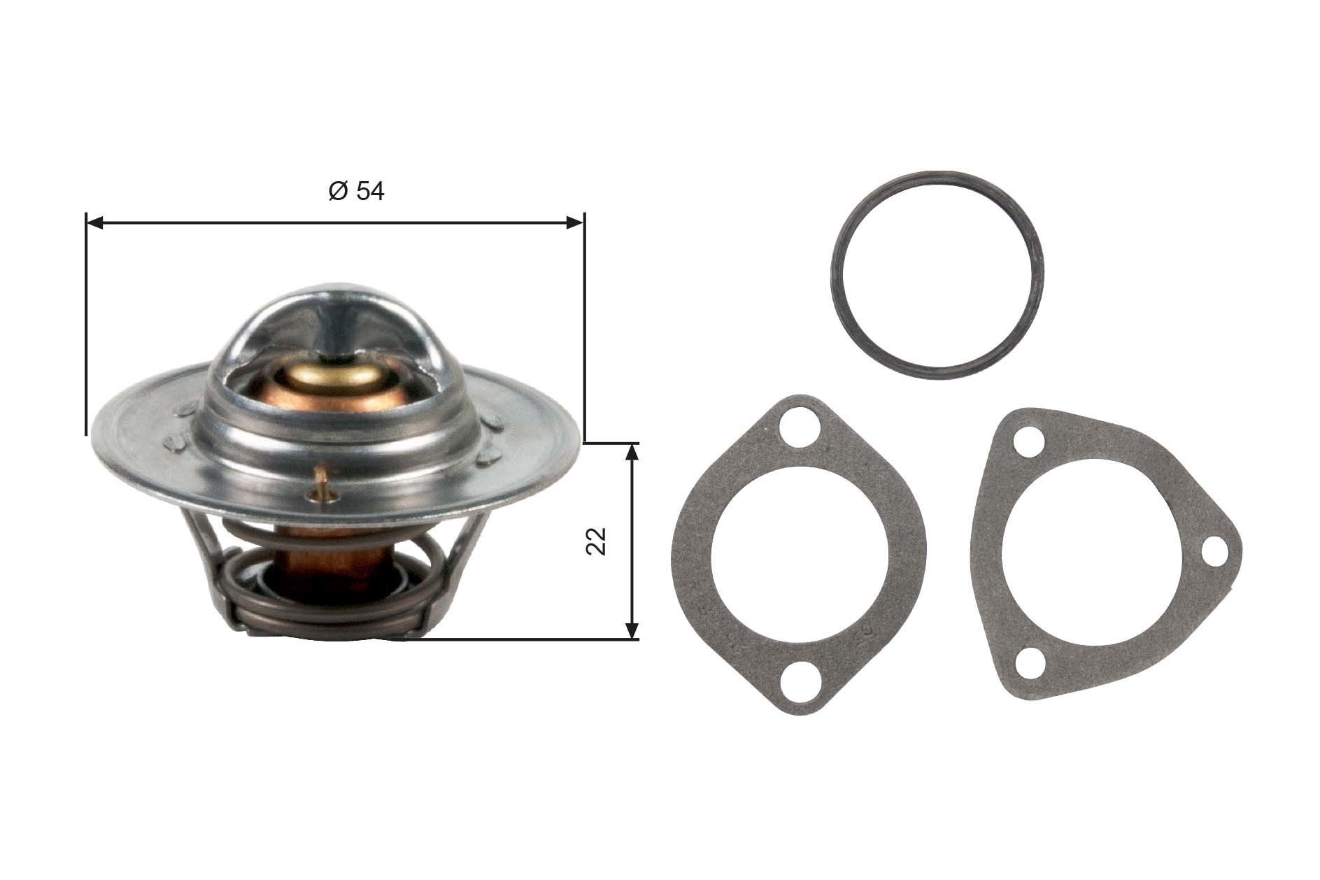 GATES TH12782G1 Engine thermostat Opening Temperature: 82°C, with gaskets/seals, without housing