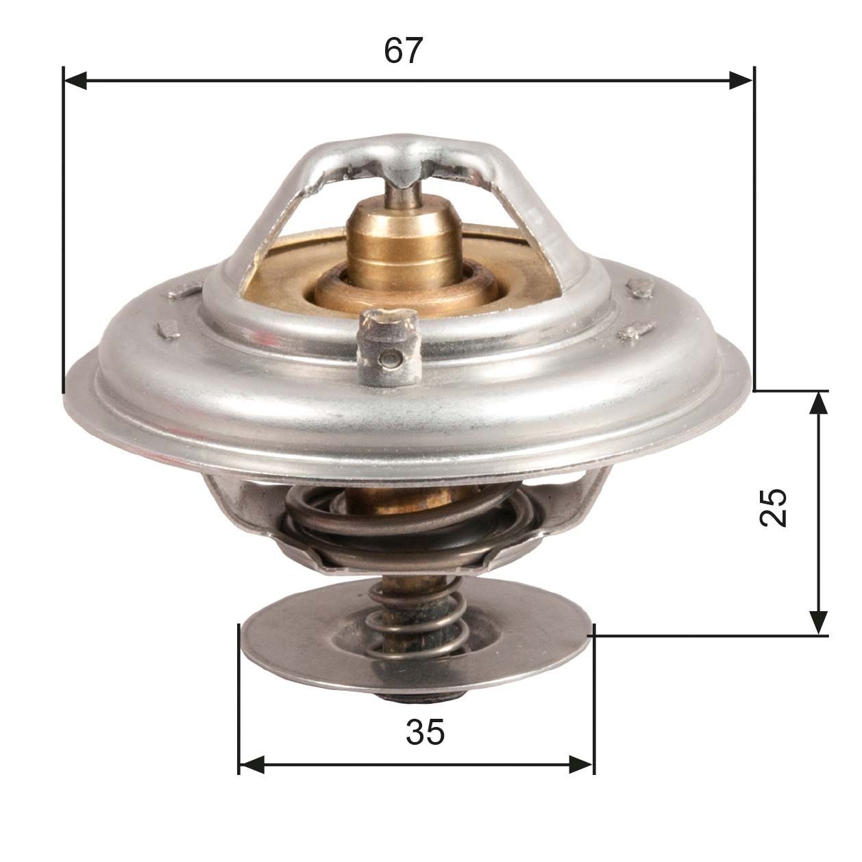 GATES TH14380G1 Engine thermostat Opening Temperature: 80°C, with gaskets/seals, without housing