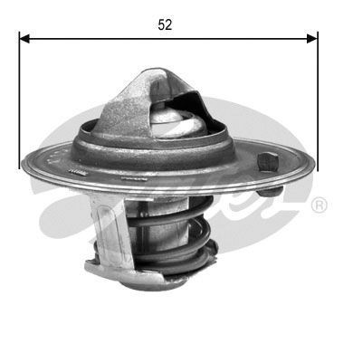 GATES TH24488G1 Engine thermostat Opening Temperature: 88°C, with gaskets/seals, without housing