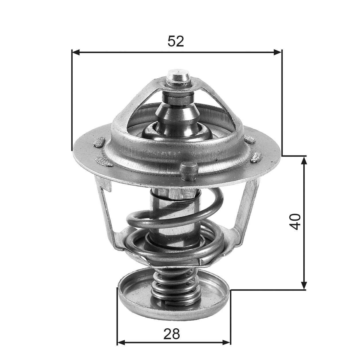GATES TH24782G1 Engine thermostat Opening Temperature: 82°C, with gaskets/seals, without housing