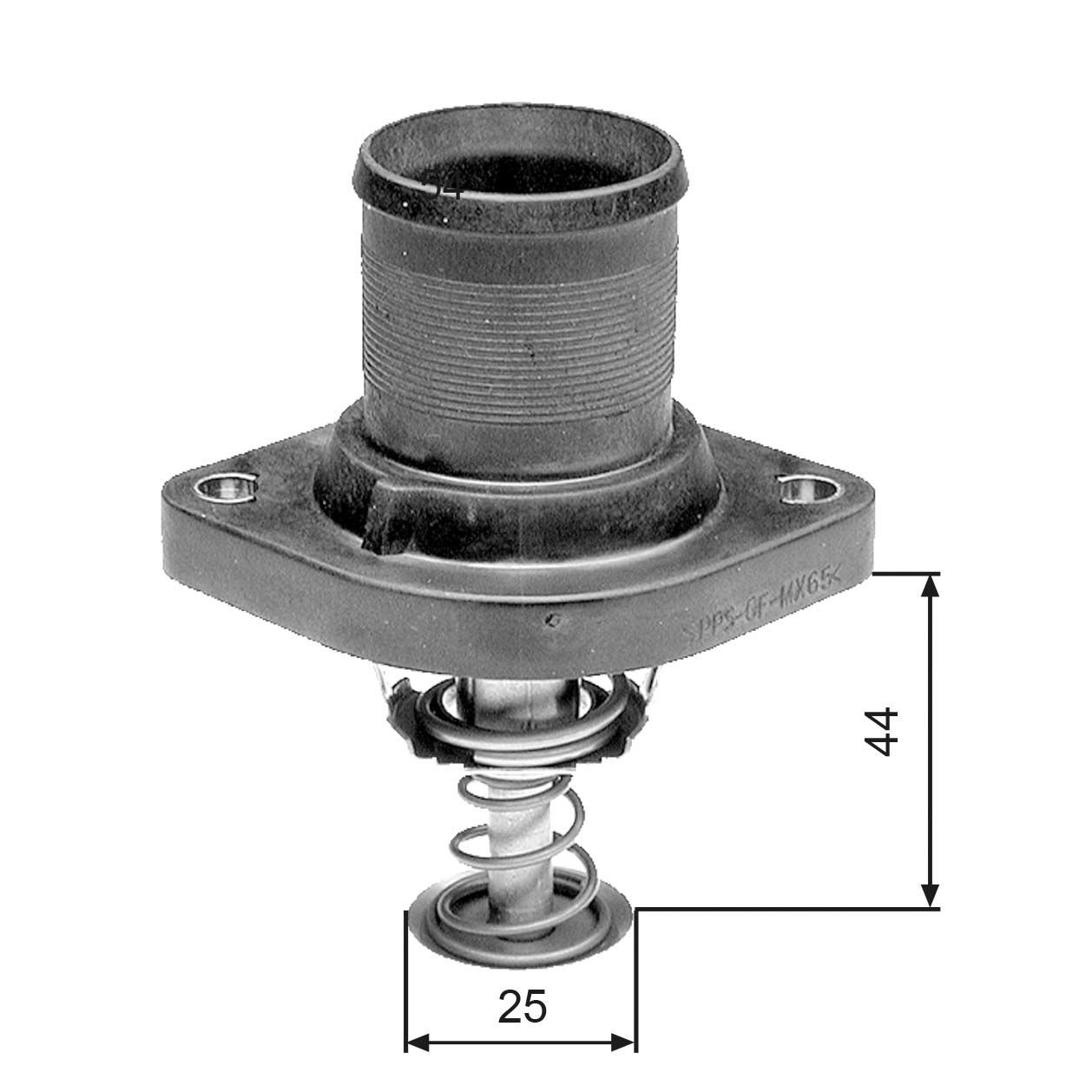 GATES TH24989G1 Engine thermostat Opening Temperature: 89°C, with gaskets/seals, with housing