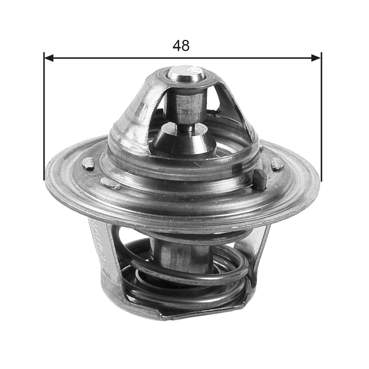 GATES TH27188G1 Engine thermostat Opening Temperature: 88°C, with gaskets/seals, without housing