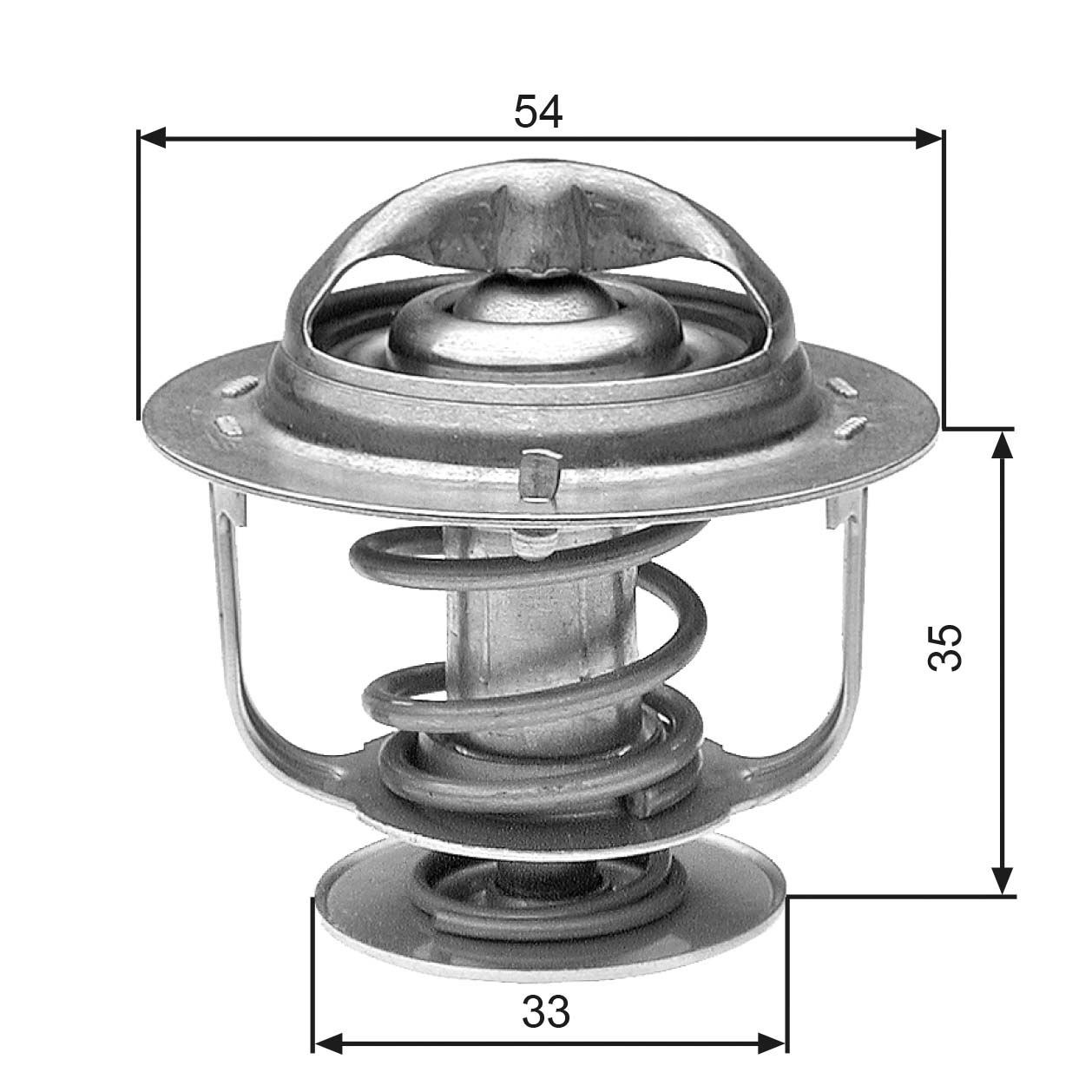 GATES TH29988G1 Engine thermostat Opening Temperature: 88°C, with gaskets/seals, without housing