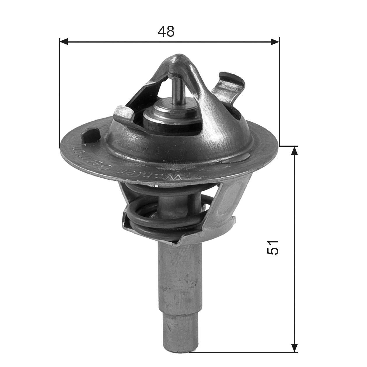 GATES TH38490G1 Engine thermostat Opening Temperature: 90°C, with gaskets/seals, without housing