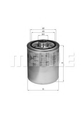 76887277 MAHLE ORIGINAL Filter, operating hydraulics HC 20 buy