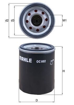 MAHLE ORIGINAL OC 602 Oil filter 1