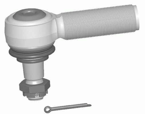 LEMFÖRDER 11376 02 Track rod end Cone Size 20 mm, Front Axle, with accessories