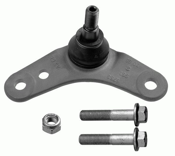 25384 02 LEMFÖRDER Ball Joint Front Axle, Lower, Left, inner, with  accessories ▷ AUTODOC price and review