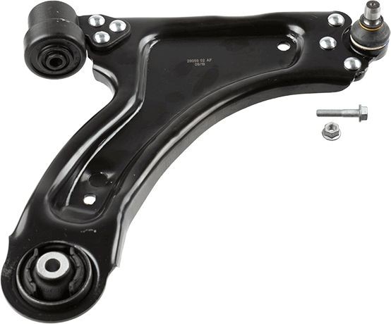 LEMFÖRDER with rubber mount, with fastening material, Front Axle, Lower, Right, Control Arm, Sheet Steel Control arm 28059 02 buy