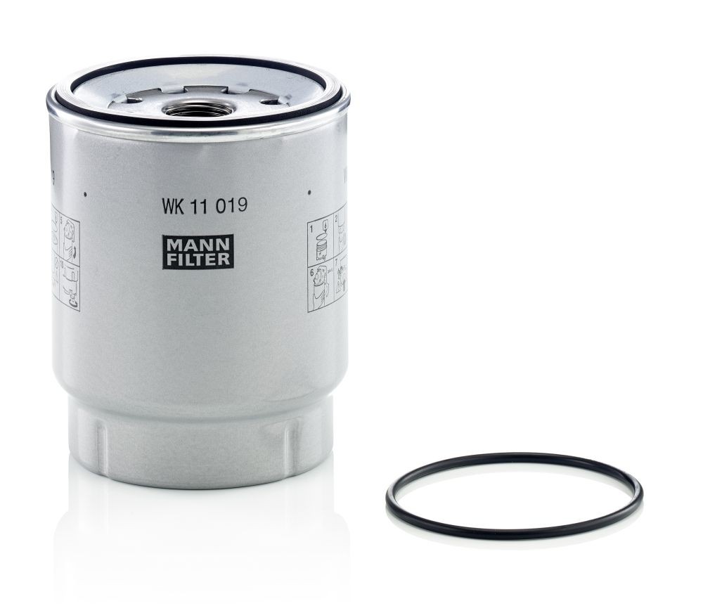 MANN-FILTER with seal Height: 128mm Inline fuel filter WK 11 019 z buy