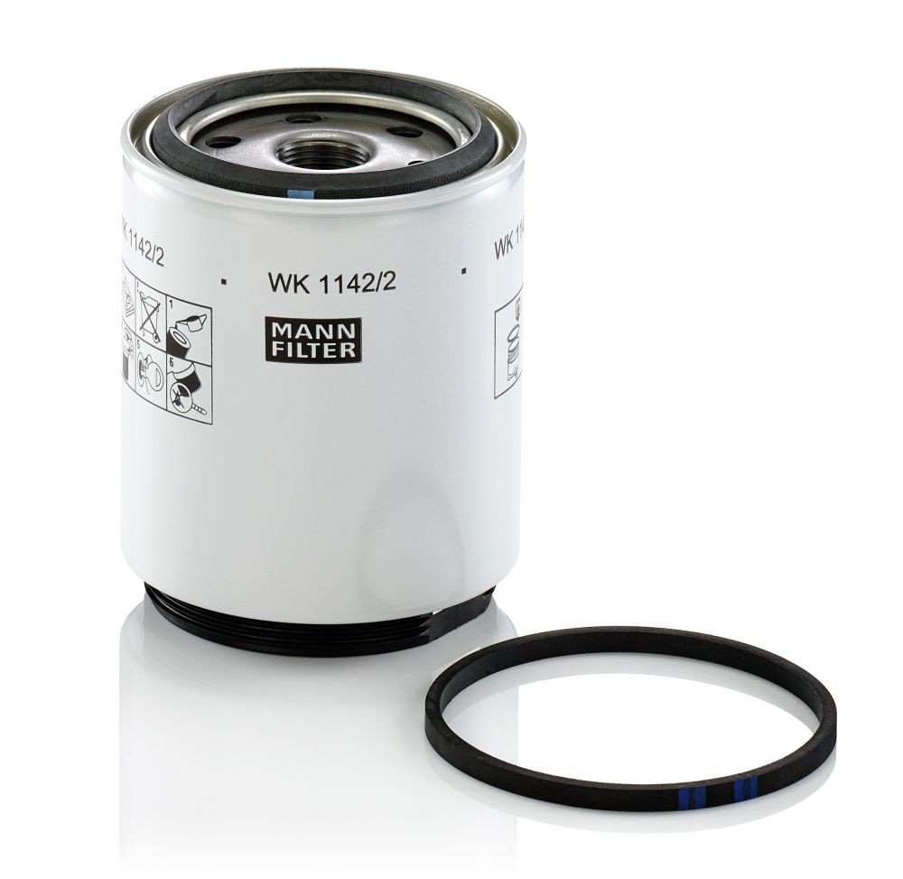 MANN-FILTER with seal Height: 118mm Inline fuel filter WK 1142/2 x buy
