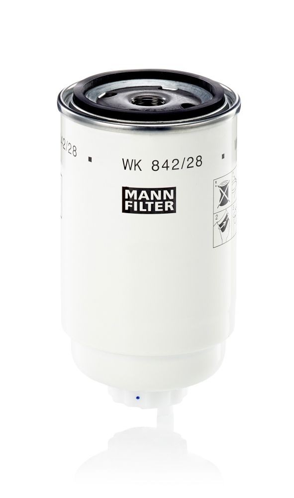 MANN-FILTER Spin-on Filter Height: 155mm Inline fuel filter WK 842/28 buy