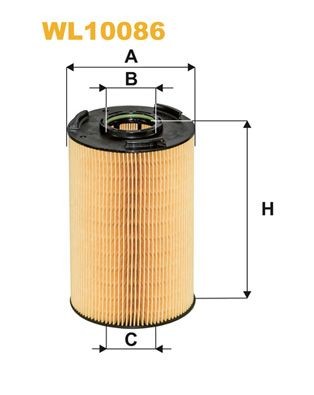 WIX FILTERS Filter Insert Inner Diameter 2: 53mm, Ø: 120mm, Height: 194mm Oil filters WL10086 buy