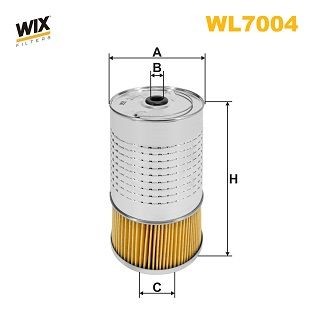 WIX FILTERS WL7004 Oil filter A601 184 01 25