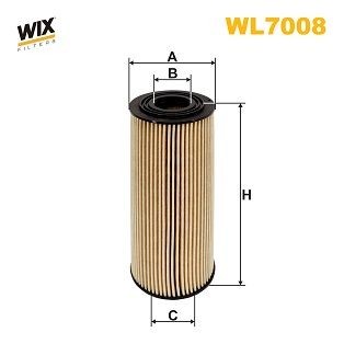 WIX FILTERS WL7008 Oil filter VW074115562