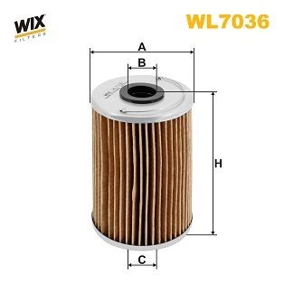 WIX FILTERS WL7036 Oil filter 11844125