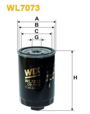 WIX FILTERS WL7073 Oil filter 037 115 561