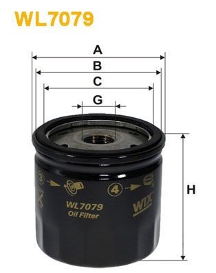 WIX FILTERS WL7079 Oil filter AS150002300L
