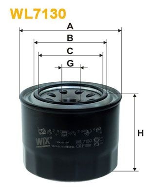 WIX FILTERS M22x1.5, Spin-on Filter Inner Diameter 2: 63, 58mm, Ø: 90mm, Height: 80mm Oil filters WL7130 buy