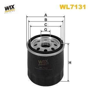 WIX FILTERS WL7131 Oil filter 16097-1069