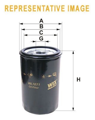 WIX FILTERS WL7139 Oil filter 95495 894