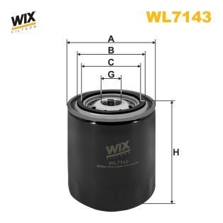 WIX FILTERS WL7143 Oil filter 15208-13201