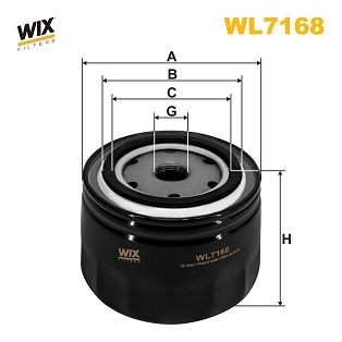 WIX FILTERS WL7168 Oil filter 6063340