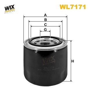 WIX FILTERS WL7171 Oil filter 15841.3243.0