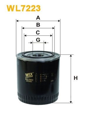 WIX FILTERS WL7223 Oil filter EBC9658