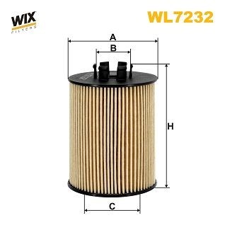 WIX FILTERS WL7232 Oil filter 91 92 425