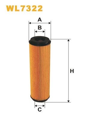 WIX FILTERS WL7322 Oil filter A2711840225
